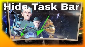 How to hide the TASK BAR for multiple monitors windows 10