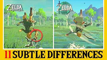 11 Other Subtle Differences between Zelda: Tears of the Kingdom and BOTW