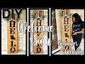 DIY Front Porch Welcome Sign | Farmhouse Welcome Sign | Beginner Friendly