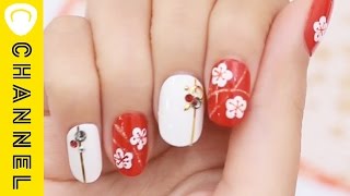 【セルフ】梅の花ネイル｜C CHANNELネイル