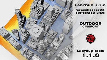 Outdoor Comfort in Ladybug tools 1.1.0 | Grasshopper 3d Rhino 3d | Tutorial 13