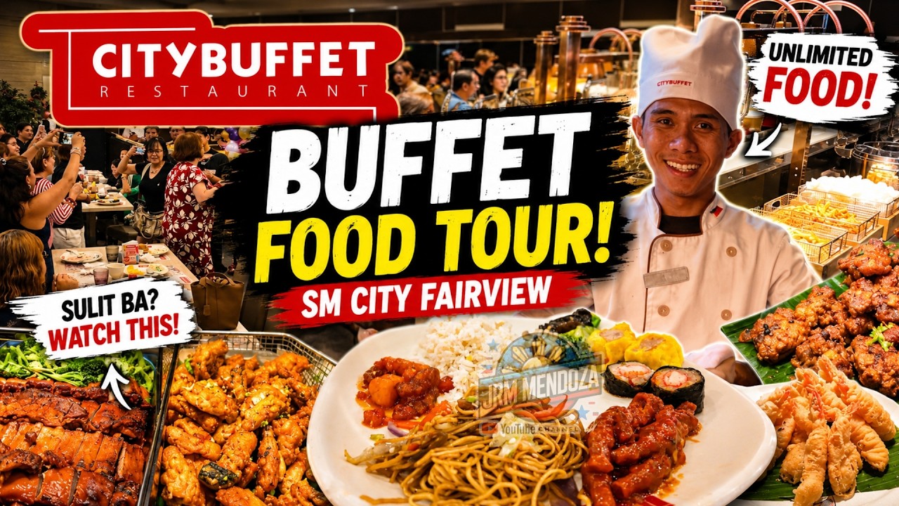 [4K] CITY BUFFET RESTAURANT SM CITY FAIRVIEW FOOD TOUR | Affordable Eat All You Can Experience