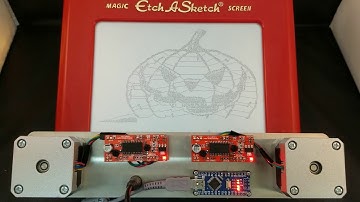 Halloween Time-Lapse using Automatic Etch-a-Sketch