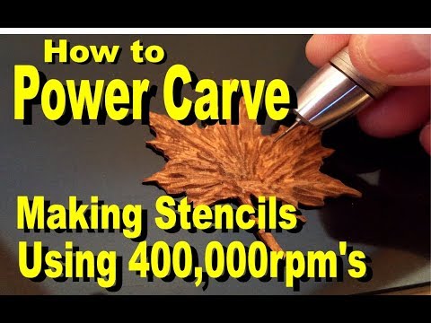 Learn How to Stencil Wood Carving Power Carving 400xs Engraving 