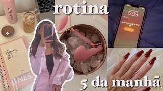 rotina: acordando às 5 da manhã 🎀☁️