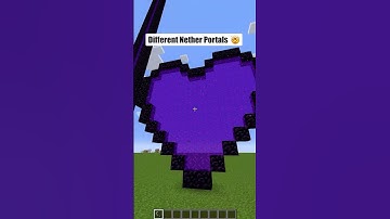 Nether portal sizes in Minecraft!🤯 #minecraft #shorts