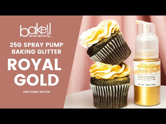 Edible Glitter Spray - How to use Royal Gold Decorating Glitter Spray Pumps