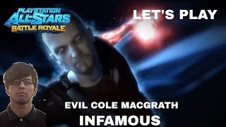 LET'S PLAY - PlayStation All-Stars: Battle Royale- Arcade Mode - Evil Cole MacGrath (Infamous) (PS3)