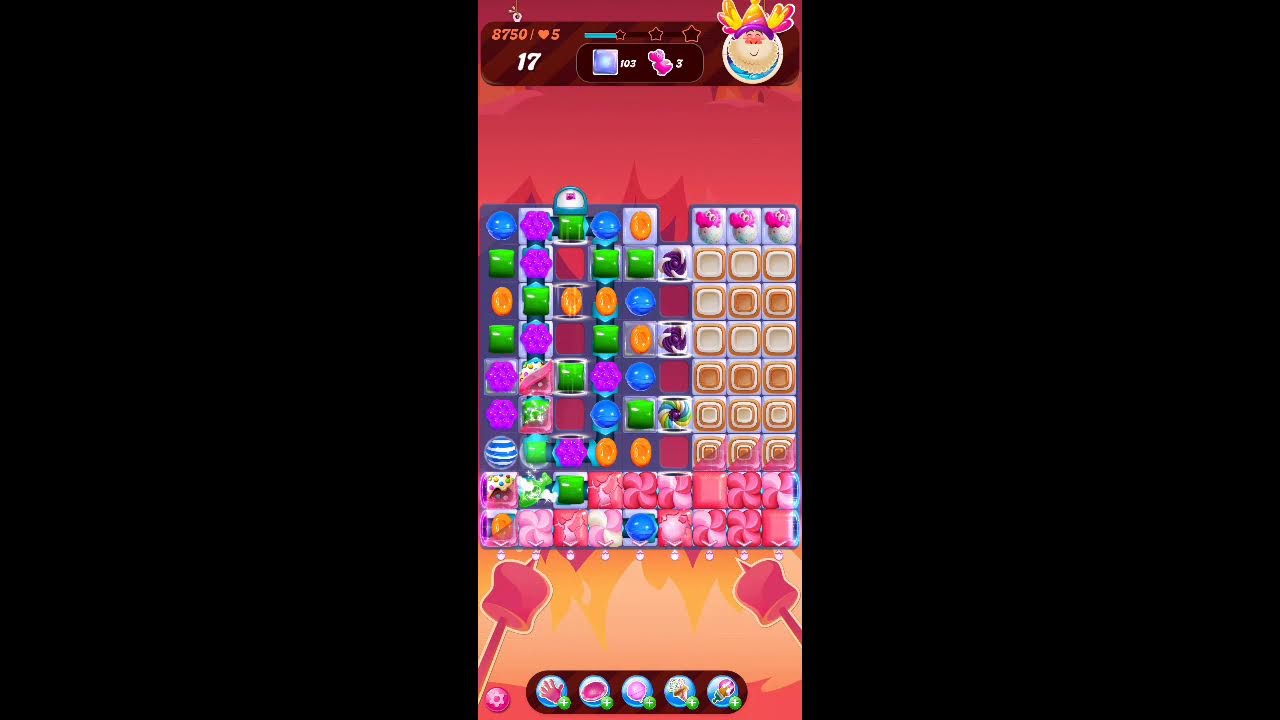 Candy Crush Saga Live Streaming Hard  level