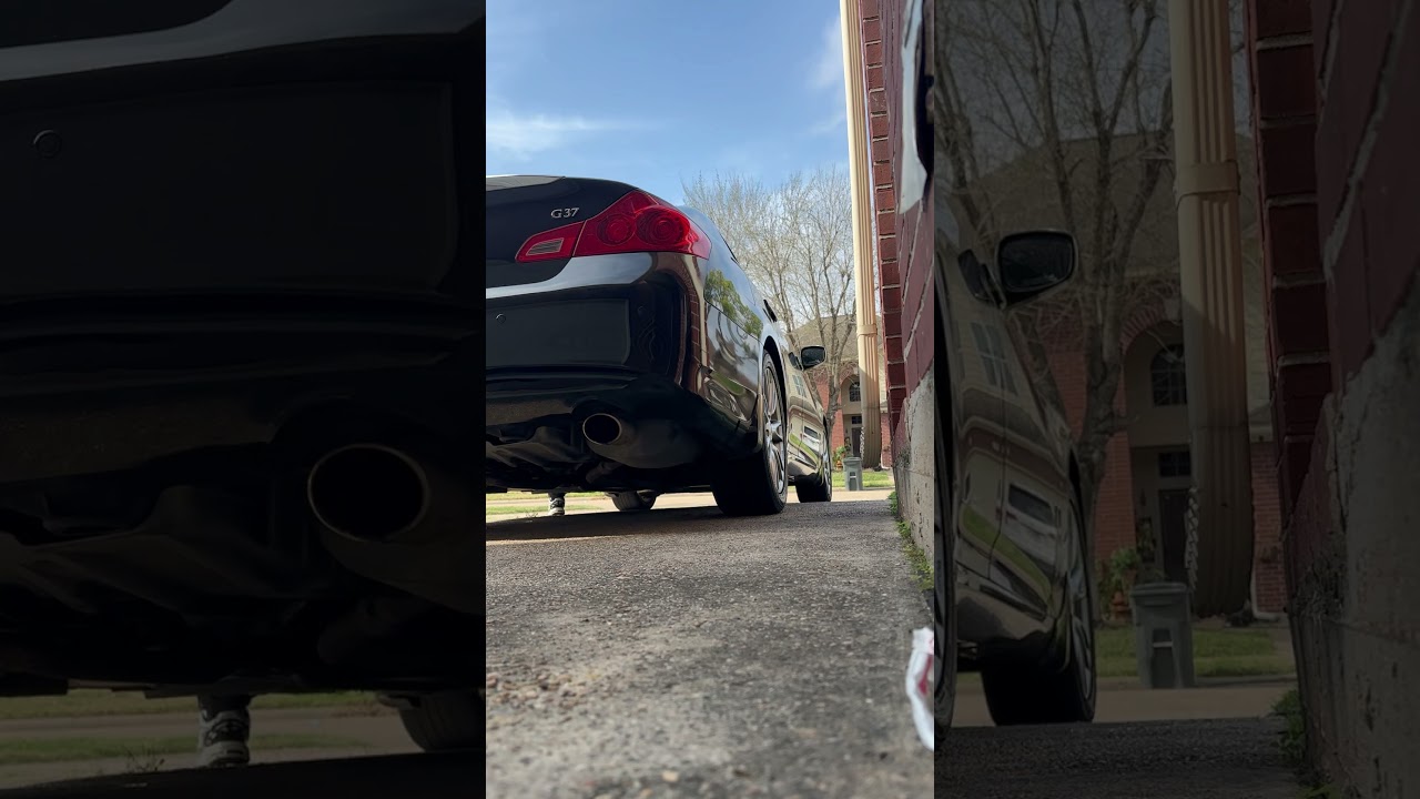 g37 cold start with berk resonated test pipes, isr y pipe, and stock exhaust