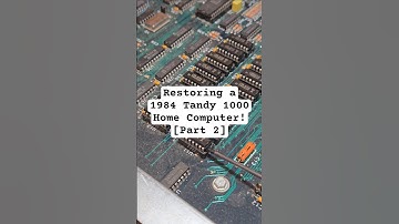 Replacing the ram in a Tandy 1000 computer and trying to boot! 🪛 #vintagecomputing #retrostuff