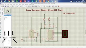 How to display seven segment using 555 timer IC