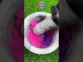 Pink &amp; Purple Kinetic Sand Smash! ✨ #satisfyingmoments #crushing #experiment #trending