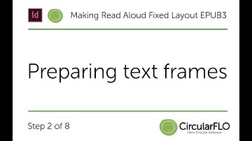 Read Aloud Fixed Layout EPUB3 from InDesign with CircularFLO - step 2