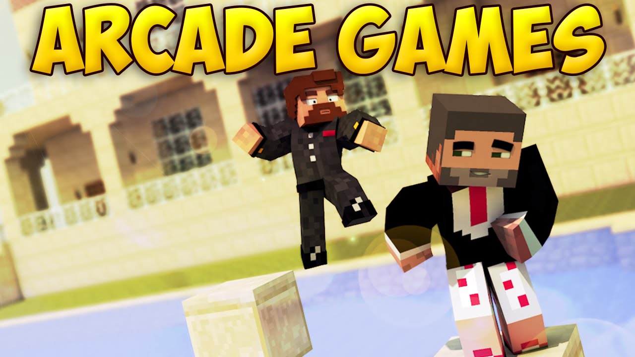 ГОНКА В БАССЕИНЕ - Minecraft Arcade Games - YouTube