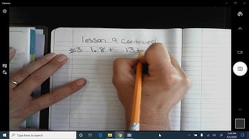 Module 1 lesson 9 Adding decimals