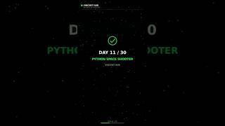 30 DAYS OF PYTHON — DAY 11| space shooter game