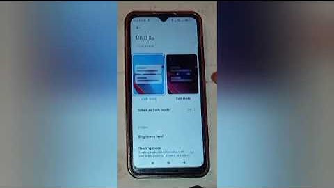 How to on and off dark mode in redmi 9i,on and off dark mode setting