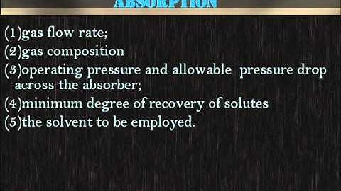 ChE 154 U Gas Absorption Equipment (Part 1 of 9)