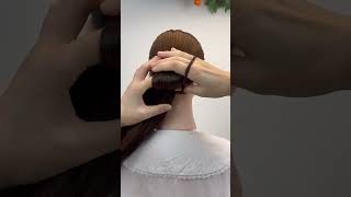 Plump And Low Bun Hairstyle Low Bun With A Rubber Band It Look Good No