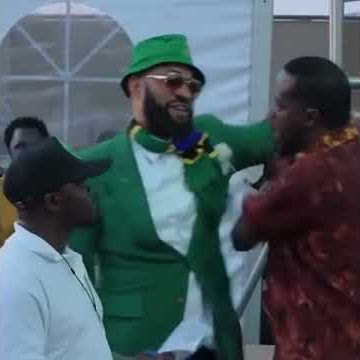 Adam Mchomvu amfuata Mbasha back stage