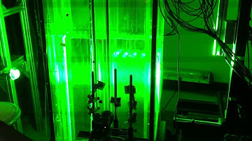 The 3D-PTV experiment at SAFL in a two layer density jump setup