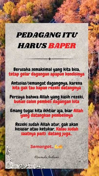 Pedagang itu harus baper #shorts #motivasi #inspirasi #semangat #sukses
