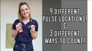 How & Where to check a Heart Rate/Pulse (Landmarks explained!)