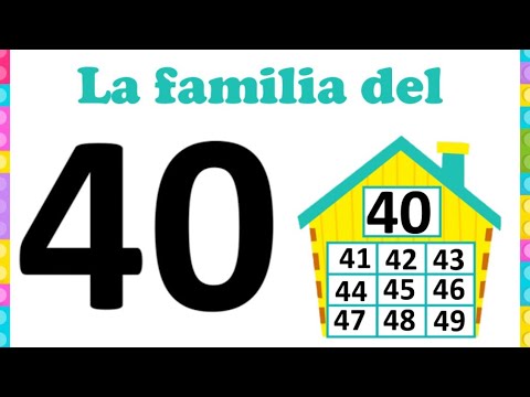 La familia del 40 | Aprende los números - YouTube