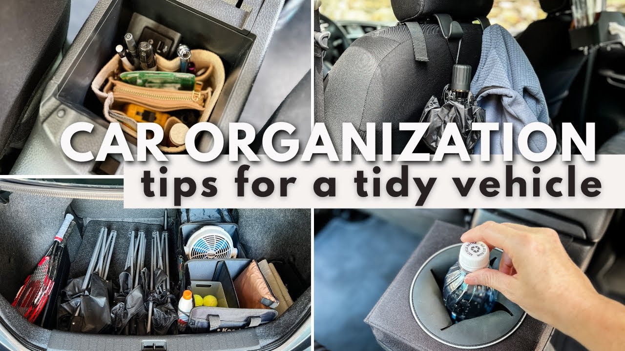 REALISTIC CAR ORGANIZATION IDEAS  15 Organizers, Cleaning Tools, & Storage  Tips For A Tidy Vehicle 