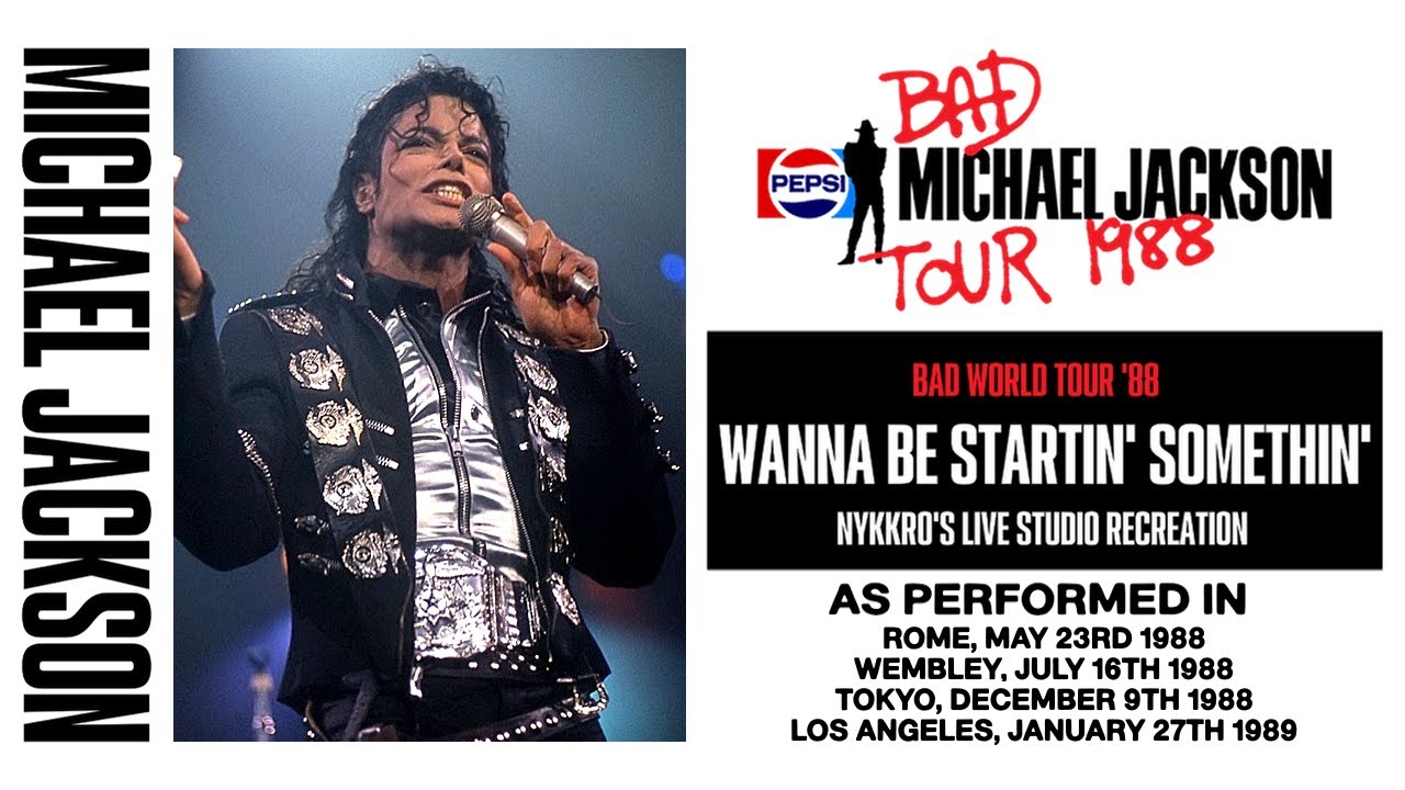 Michael Jackson - Wanna Be Startin' Somethin' | Bad Tour '88 (Studio Recreation)