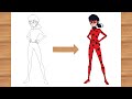 How to draw ladybug from miraculous step by step  easy drawing  tamanna  s drawing