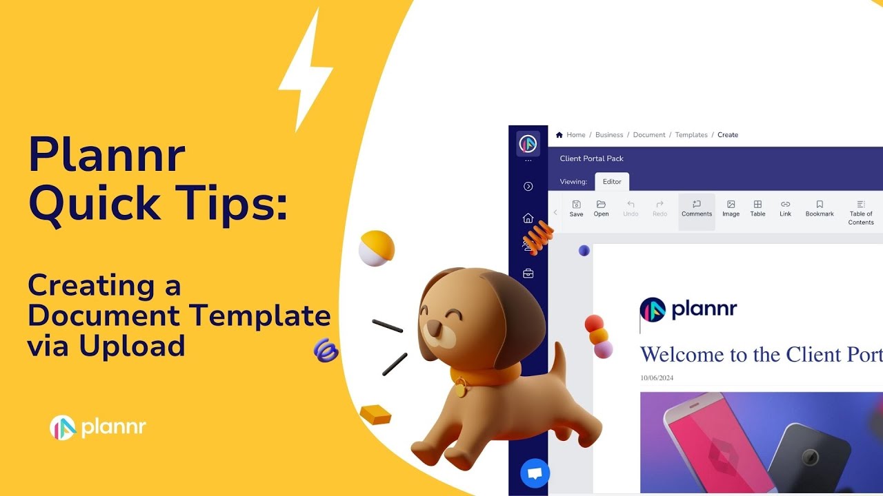 Plannr Quick Tips: Creating a Document Template via Upload - YouTube