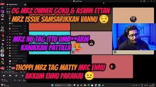 OG MRZ OWNER GOKU & ASWIN ETTAN MRZ ISSUE SAMSARIKKAN VAN...
