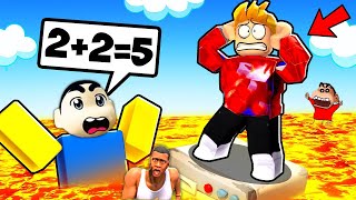 SHINCHAN and CHOP playing MATH ANSWER or DIE in ROBLOX | AMAANT