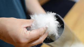 【大塚家具】ダウナ羽毛布団がリフォームできるかどうかチェックしてみた【羽毛の吹き出し】