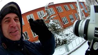 г.Арциз. С кинокамерой по снегу / city of Artsyz. With a movie camera in the snow