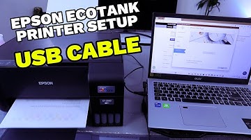 How To Setup Epson Ecotank 2860/2850,2800 Series Printer To Computer with USB Cable