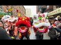 Brooklyn Lion Club Intro Lion Dance Performance Chinese New Year/Lunar New Year 2026 🦁🦁🦁🥬🥬🥬🧨🧨🧨💥💥💥💨