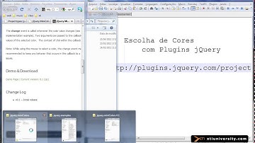 Universidade XTI - jQuery - Aula 48 - Exemplo Plugin - ColorPicker Selecionar Cores