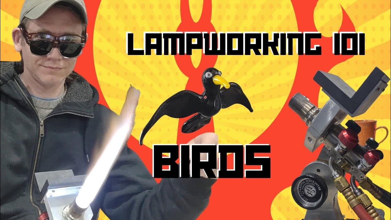 Lampworking 101 Birds! How to make a glass birds.   