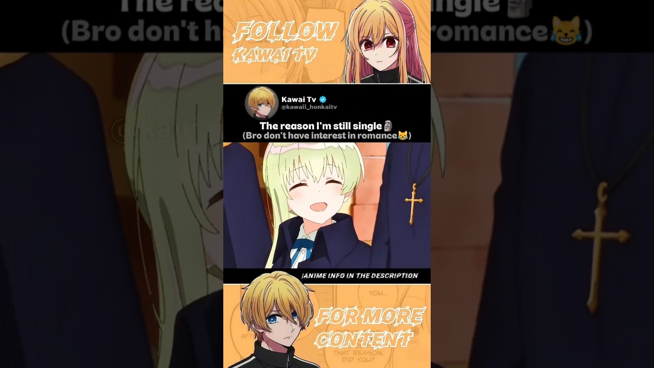 Bro have no interest in romance🤣 || funny anime moment || #anime #animeedit #shorts