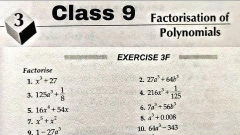 Class 9 Maths Ex 3f Q21 to Q25 Factorisation Of Polynomials | CBSE | RS Aggarwal | Rajmith study
