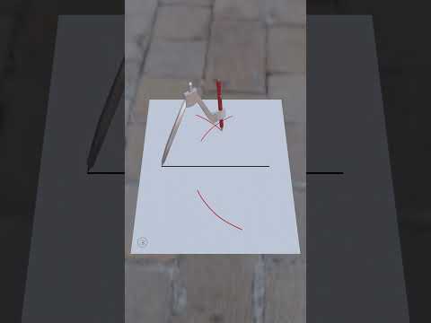 رسم محور تماثل لقطعة مستقيمة  رياضيات هندسة