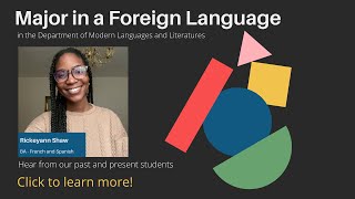 Two Minutes with the Department of Modern Languages and Literatures