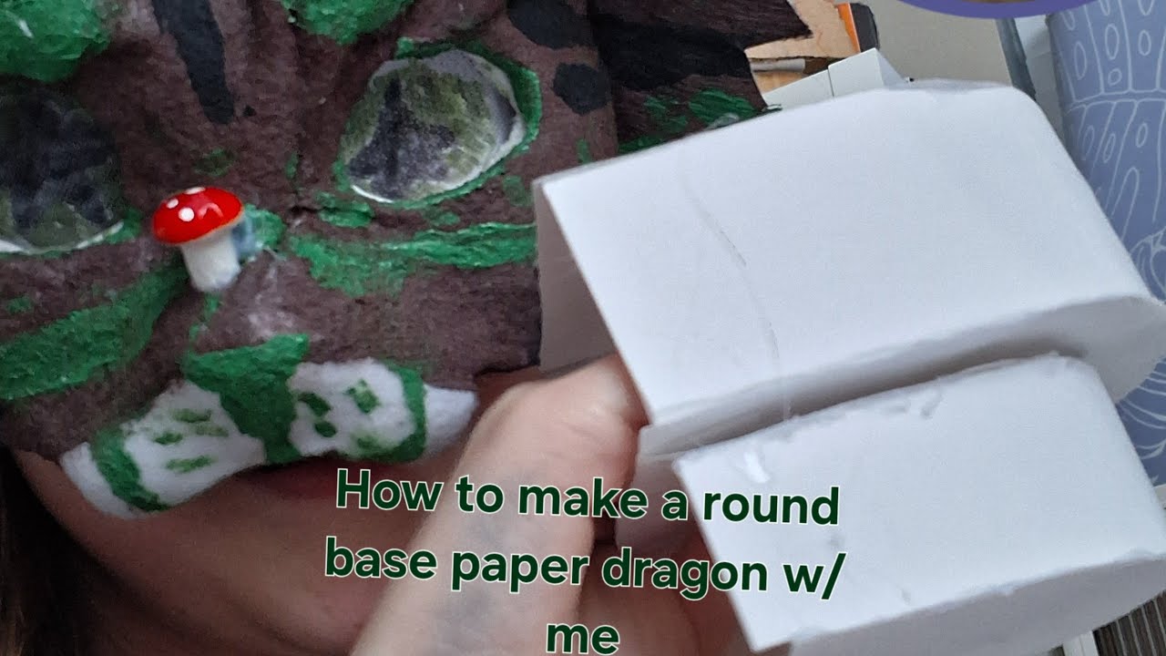 How to make a round-based paper dragon step by step easy