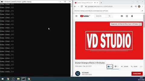 YouTube video auto-like bot.