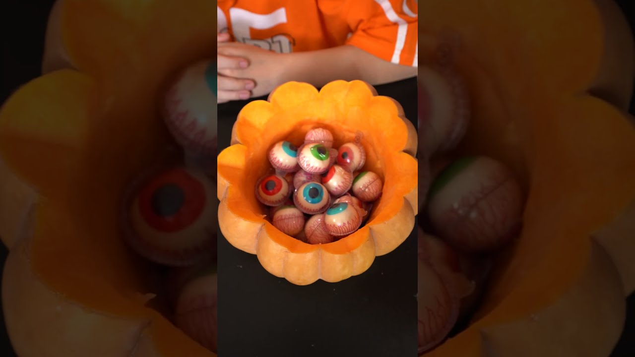 He Hid The Candies In Pumpkin 