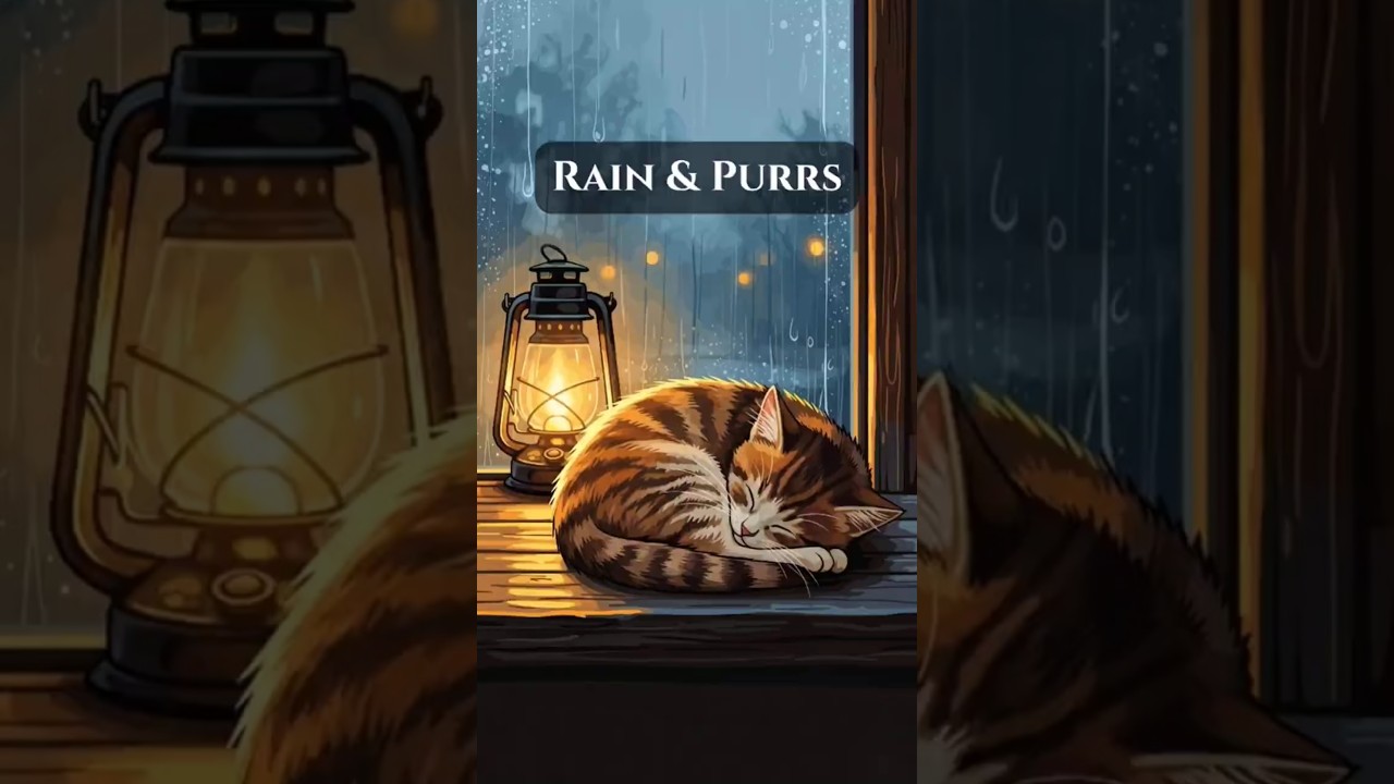 Rainy Night Sleep Story | Cat by the Window