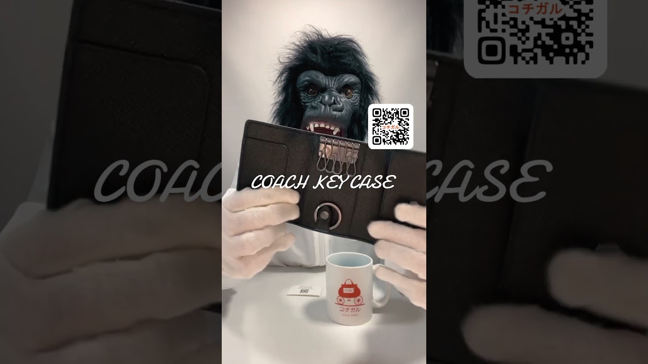 COACH】コーチ メンズ クロスグレイン レザー 5連 キーケース スマート